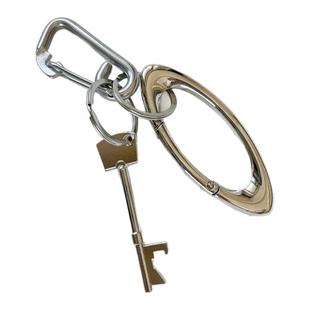 原创cleanfit风格挂件腰间挂饰质感金属合金扣D型椭圆钥匙扣弹簧