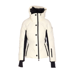 MONCLER GRENOBLE女GUYANE 白色连帽滑雪羽绒服 25秋冬意大利代购