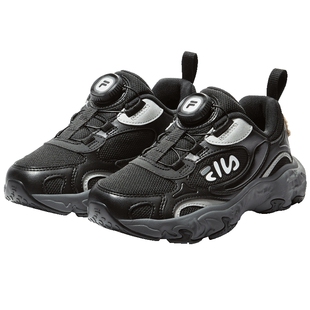 FILA斐乐儿童童鞋跑步鞋2026年春季新款男女童小童复古跑鞋小漩涡