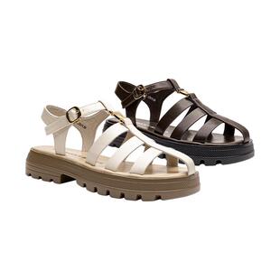 Toomanyshoes女鞋去罗马厚底海边沙滩鞋夏季拖鞋外穿编织镂空凉鞋
