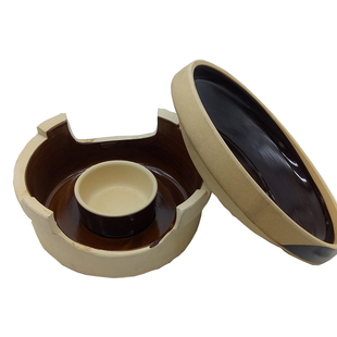 常德钵子陶土钵家用土钵碗怀旧农家粗陶餐具酒精炉小火锅炖钵商用