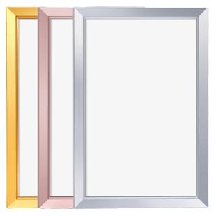 开启式铝合金海报框边框型材定做电梯广告框宣传挂墙线条画框定制