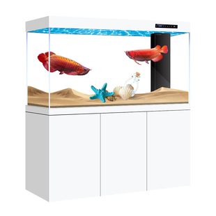 欧宝2025新款鱼缸家用客厅落地中大型超白生态屏风底滤水族箱