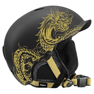 REV锐伍主宰者龙年生肖系列滑雪头盔MIPS防护亚洲头型C6滑雪眼镜