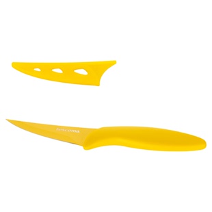 捷克/tescoma水果刀带刀鞘便携不易粘果皮刀厨房刀具不锈钢果蔬刀