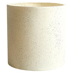 简约白色镁泥超大口径透气花盆室内客厅龟背竹百合竹鸭脚木黑金刚