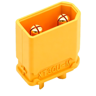 XT30公母插头 转dc卧式xt60带信号护套2+2mr30u 公头航模接头母座