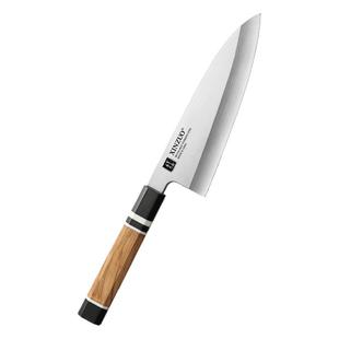 信作刀具10Cr锻打鱼头刀日式出刃刀杀鱼刀鱼生专用刀刺身刀柳刃