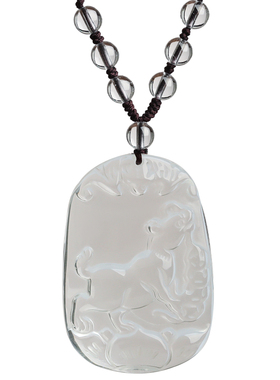 正品生肖天然水晶本命年护身符