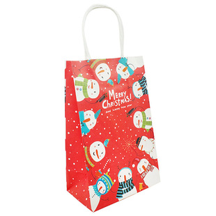 圣诞纸袋糖果袋礼品袋购物袋卡通包装手提袋子节日小礼物袋饼干袋