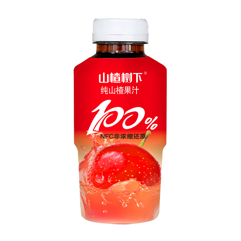 山楂树下NFC非浓缩还原100%山楂果汁350ml整箱中秋送礼批特价饮料
