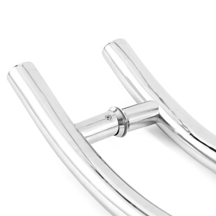 不锈钢S形对装拉手酒店扶手门推拉门商铺把手办公室浴室钢化玻璃