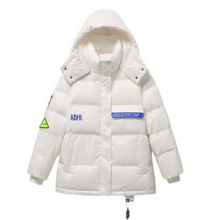 潮牌羽绒服女冬季2025新款洋气时尚运动宽松白色今年流行爆款外套