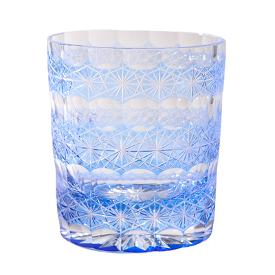STARVISTA蓝色雪花水晶玻璃杯子