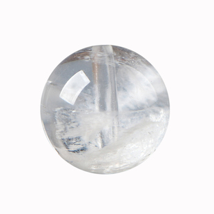 天然水晶7A雪花幽灵圆珠散珠子diy手工串珠手链项链配件材料饰品