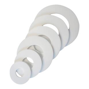 四氟PTFE铁氟龙聚四氟乙烯法兰垫片塑料王DN10/DN15/DN20/DN25