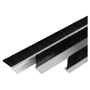 铝合金条刷工业防尘毛刷条机柜毛刷机床挡水刷门底密封毛刷条HF型