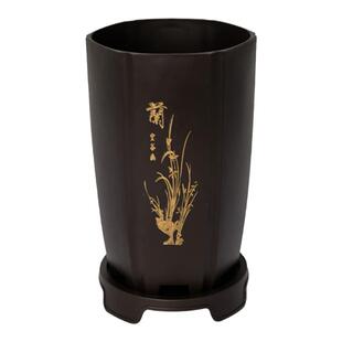 兰花盆专用高端仿紫砂兰花盆蝴蝶兰君子兰花盆塑料花盆清仓