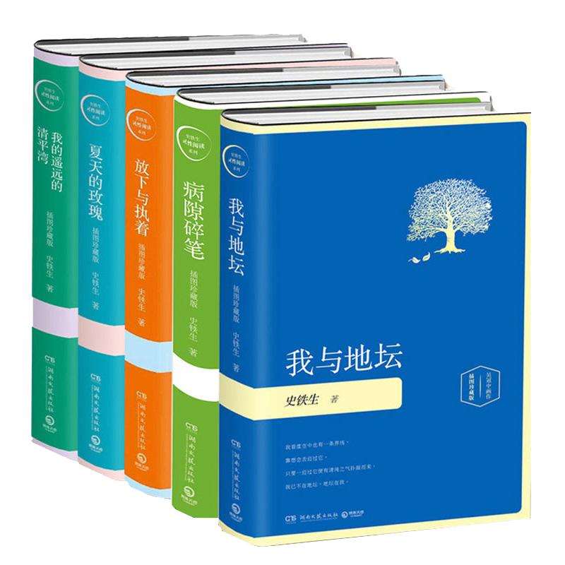 我与地坛+病隙碎笔+我的遥远的清平湾+夏天的玫瑰+放下与执着 史铁生作品集共5册套装作品选务虚笔记文学散文随笔名家名作正版