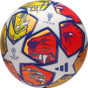 天天正品阿迪达斯23/24欧冠决赛官方比赛用球热粘合5号足球IN9340