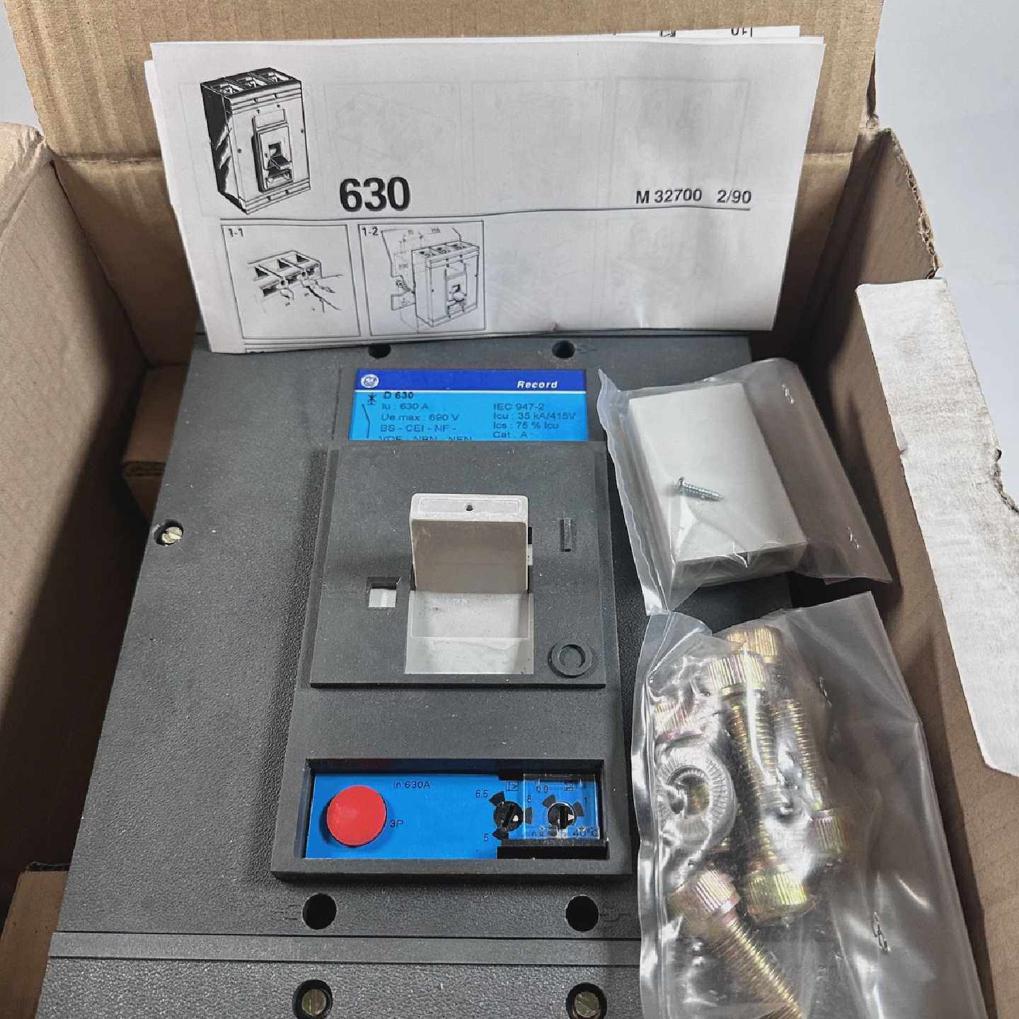 General Electric D630 7310CCEX0732 001 Circuit Breaker Recor
