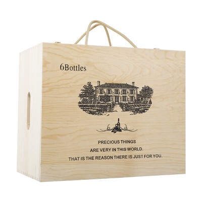 实木六支高档只装定制红酒盒