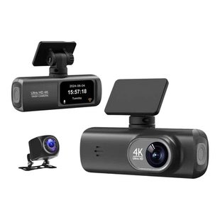 跨境行车记录仪4K高清前后双录像手机互联GPS行驶轨迹车载记录器