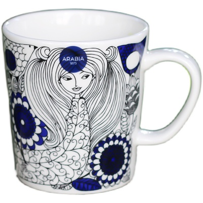 arabia芬兰中古田园风陶瓷盘子