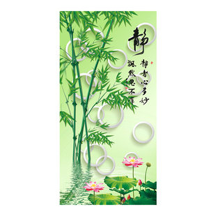 玄关装饰画入户正对门贴纸画自粘墙贴画现代简约走廊过道挂画壁画