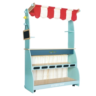英国Le Toy Van咖啡铺架子儿童过家家小卖部甜心超市木制玩具商店