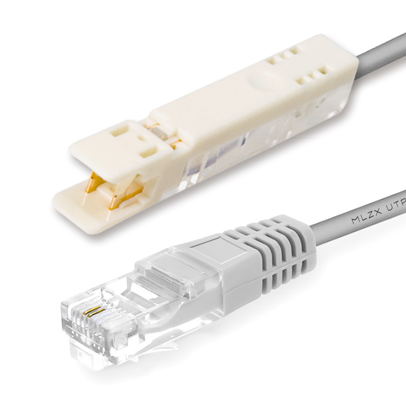 闽兰之星语音跳线110-RJ11 RJ45对110鸭嘴跳线电话鸭嘴跳线转接头