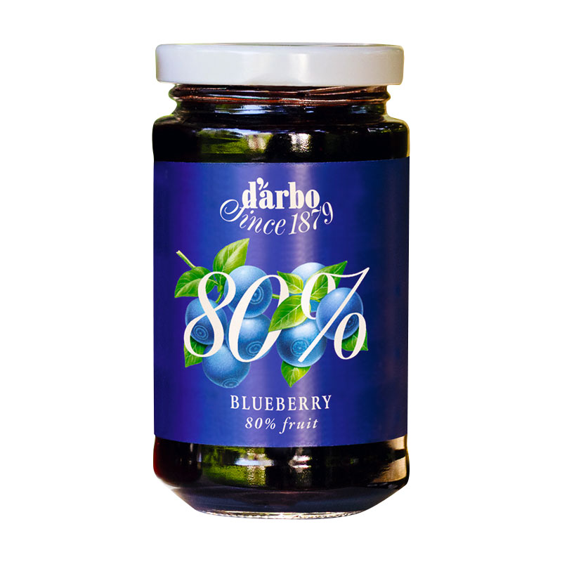 darbo德寶果優(yōu)選藍(lán)莓草莓杏果醬80%水果含量進(jìn)口兒童早餐面包烘焙