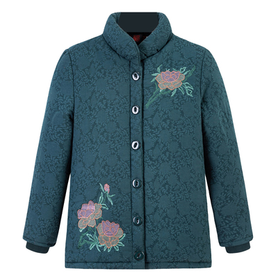 加绒加厚外套妈妈款冬装棉服棉衣