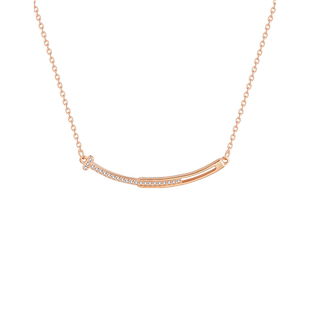 【自营】DAISY BEAUTY小众设计微笑S925银项链女简约笑脸配饰礼物