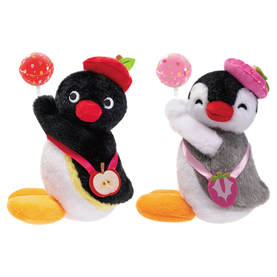 灵动创想PINGU企鹅盲盒棒棒绒水果乐园公仔周边毛绒挂件玩偶摆件