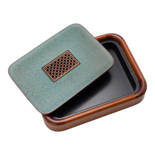 一品仟堂家用茶盘实木储水日式泡茶托盘干泡台轻奢茶台茶具小型