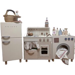 出口品牌实木做饭玩具宜灵精品