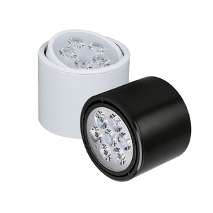 led明装筒灯可调5w7w9w12w15w18w客厅背景墙理发店铺吸顶外置射灯