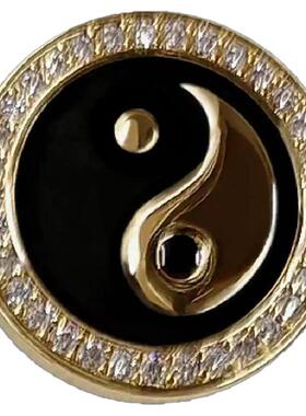 男士胸针高端高档太极八卦阴阳鱼徽章精致设计感小众西装胸章