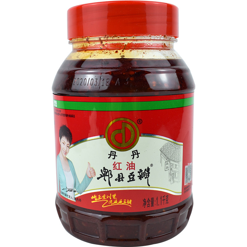 四川郫县 丹丹牌红油豆瓣酱1.1千克烧菜家用上色增香四川菜辣椒酱