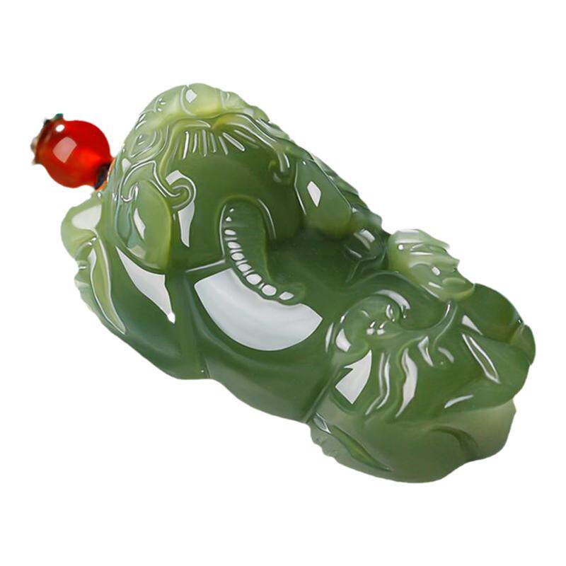 和田玉貔貅吊坠大嘴招财项链