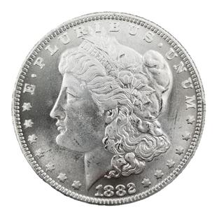 外国钱币p版美国摩根银元美元1879 CC年仿古银币原光铜镀银古钱币