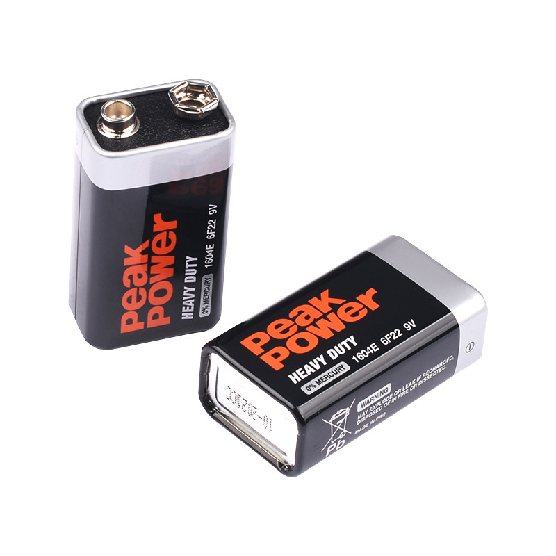 9V电池 6F22叠层碳性电池 万用表电池 遥控器电池 方块电池250mAh