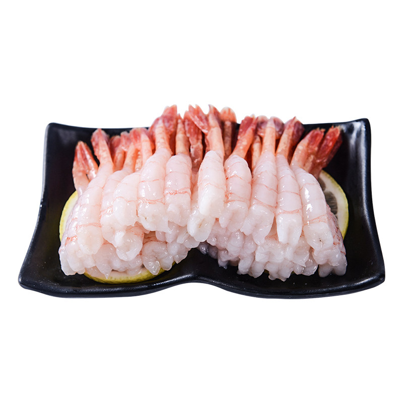 刺生甜虾料理刺身去头北极甜虾30尾装即食去头甜虾日料甜虾深海虾