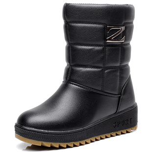 零下40度东北冬季棉鞋东北加绒加厚雪地靴女防水防滑中老年人靴子