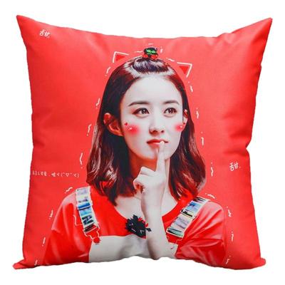 diy双面照片午睡枕沙发靠垫定制