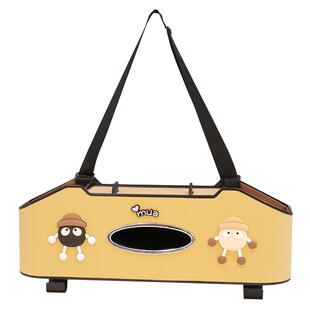 车载椅背收纳盒车内多功能储物盒汽车座椅后排挂钩置物架袋纸巾盒