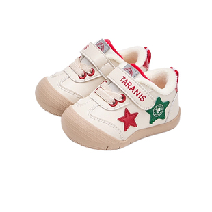 TARANIS泰兰尼斯冬季婴儿步前鞋男童加绒保暖宝宝防滑女童软底鞋