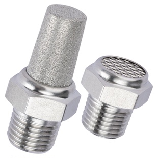 304不锈钢消声器 BSL平头 宝塔 长头降噪过滤消音器 气动静音接头