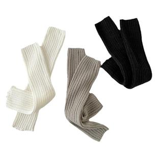 灰色袜套女秋冬针织堆堆袜显腿细粗腿辣妹百搭简约腿套保暖袜子女